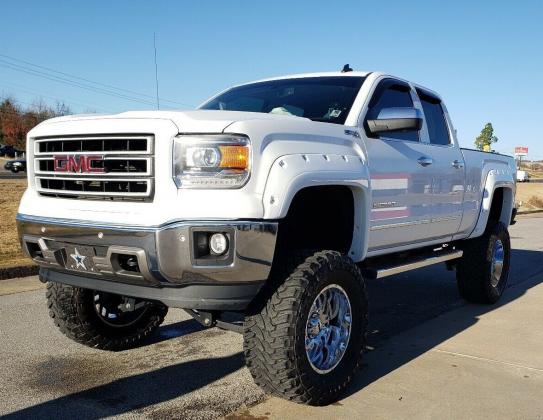 2014 GMC Sierra 1500 K1500 SLT Pickup White 4WD Automatic