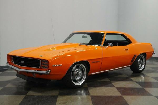 Cars - 1969 Chevrolet Camaro RS Tangerine Orange 383 Stroker V8 27108 Miles