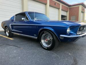 1968 Ford Mustang Fastback GT Acapulco Blue rebuilt V8 engine 64645 Miles