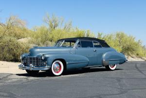 1946 Cadillac Series 62 73044 Miles Seine Blue Convertible Coupe