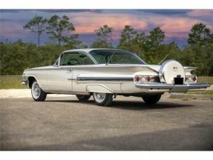 1960 Chevrolet Impala Ermine White Bubbletop Sport Coupe Original miles