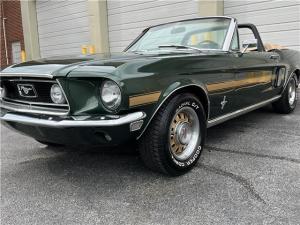 1968 Ford Mustang 2 door Highland Green Metallic 45778 Mile