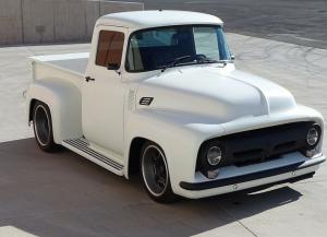1956 Ford F-100 White Satin 6.2l LS3 V8 4 Speed Automatic