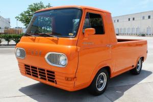1961 Ford E100 Econoline Pickup Orange Low Miles 307 CID V8 4 Speed Automatic