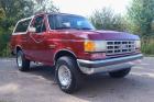 1989 Ford Bronco XLT Red SUV 5.0 Liter V8 Automatic