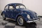 1960 Volkswagen Beetle Classic Ragtop 29673 Miles Indigo Blue