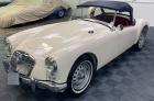 1961 MG MGA TWIN CAM ROADSTER ORIGINAL OLDE ENGLISH WHITE PAINT WITH RED TRIM