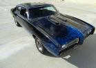 1969 Pontiac GTO custom paint scheme with blue flames