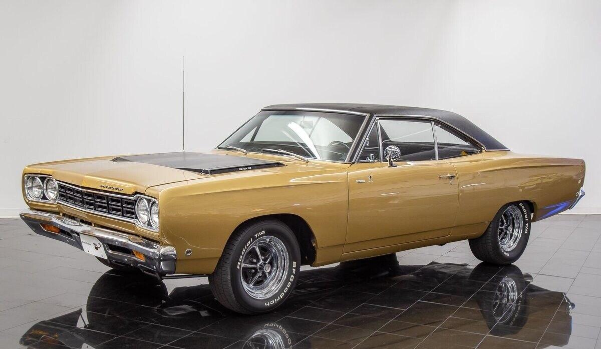 Cars - 1968 Plymouth Road Runner Ember Gold Metallic over Black vinyl