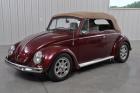 1969 Volkswagen Beetle Classic 7607 Miles Burgundy Metallic Convertible 1776cc