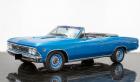 1966 Chevrolet Chevelle SS396 Marina Blue Convertible with Black Buckets