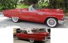 1957 Ford Thunderbird 312 Red Convertible White Hard and Soft Top 18k Miles