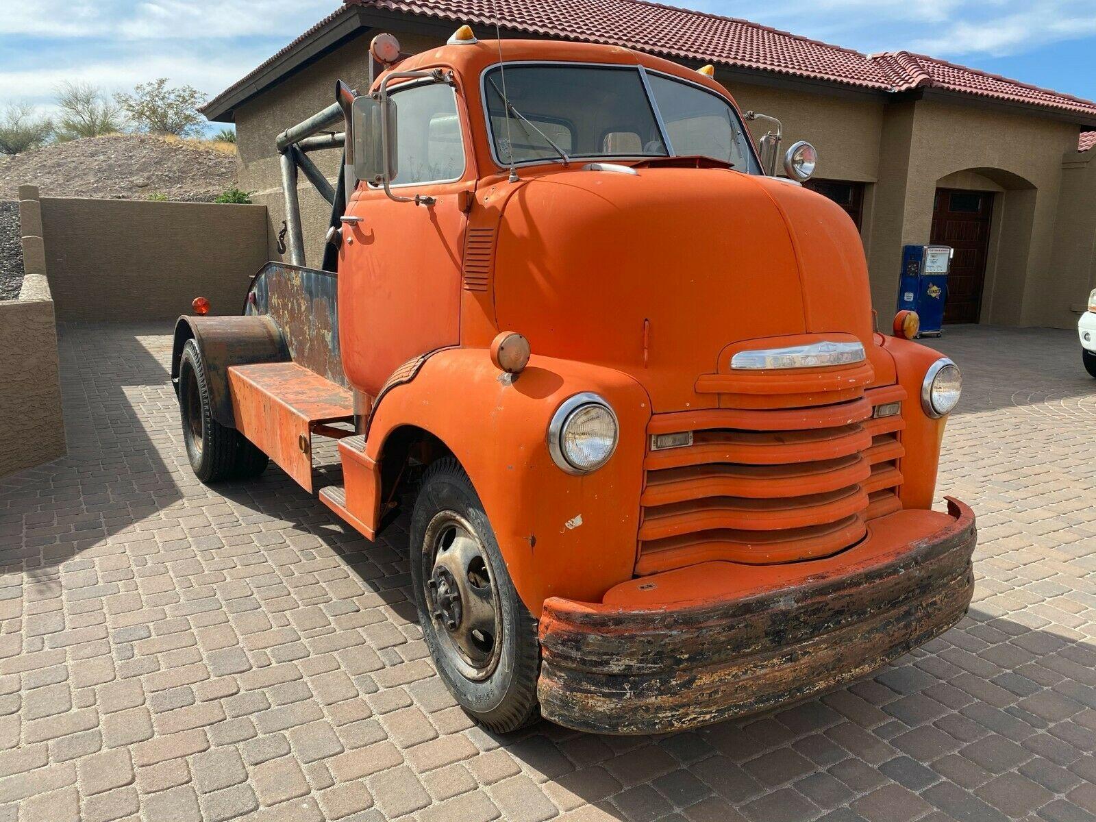 Cars - 1950 Chevrolet COE 4800 5 Window Tow Truck Wrecker RARE