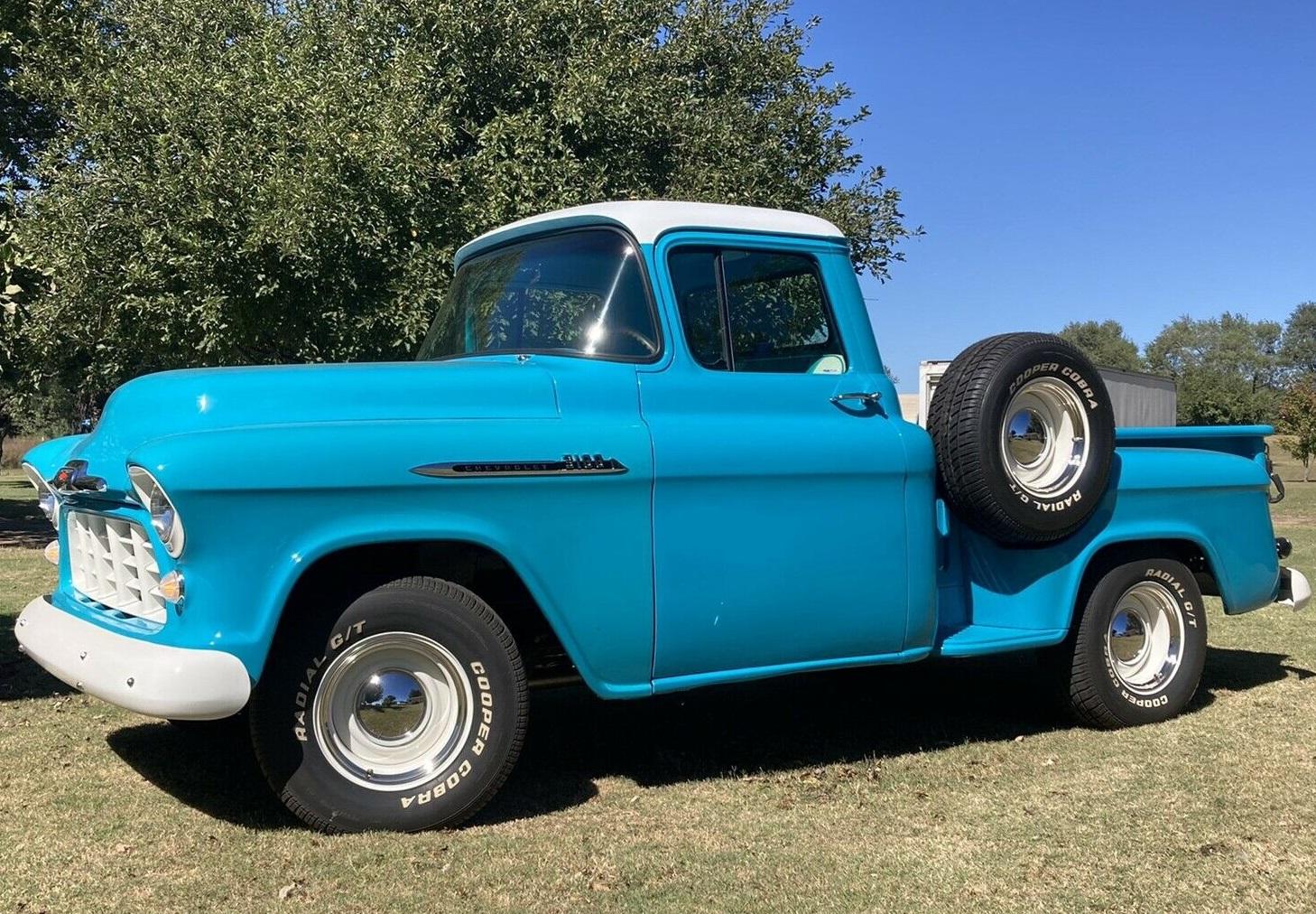 Cars - 1956 Chevrolet 3100 Short Bed Stepside 383 Stroker RWD Automatic