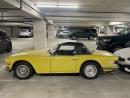 1973 Triumph TR-6 2.5-liter inline-six mated to a four-speed manual transmission