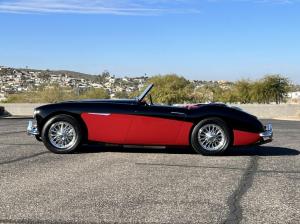 1960 Austin Healey 3000 Mk I BT7 3508 Miles Black and Red Two Tone Roadster